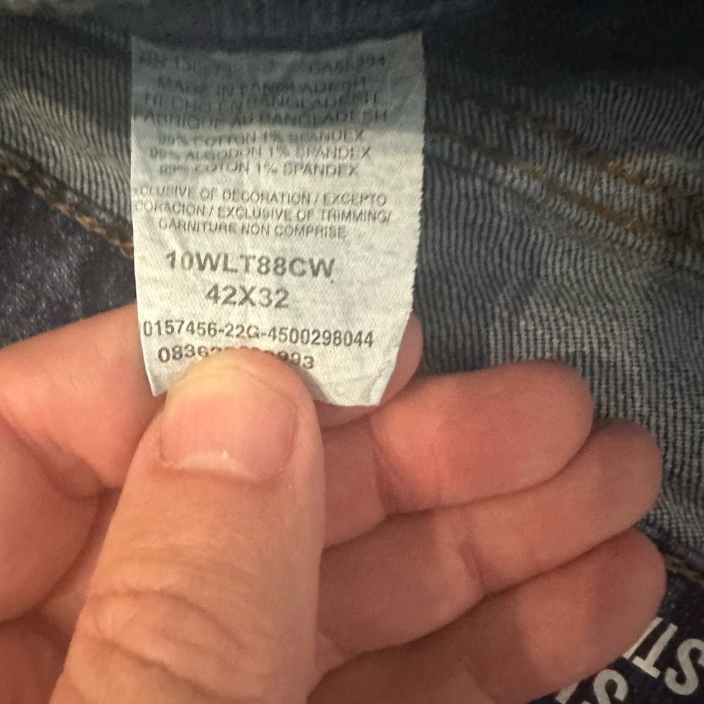 Wrangler Retros Slim/Straight Size 42x32 Gently Worn - Picture 5 of 5